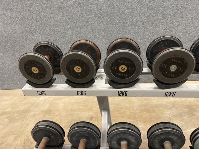 1483070-4 Dumbbell rack & dumbbells Eleiko