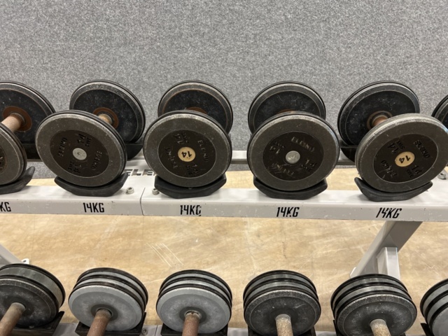 1483070-5 Dumbbell rack & dumbbells Eleiko
