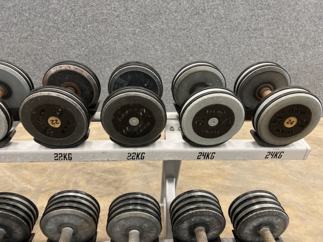 1483070-8 Dumbbell rack & dumbbells Eleiko