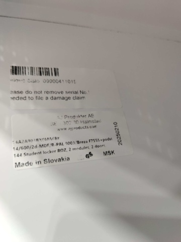 1483109-10 2 pcs Student lockers 2 sections