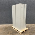 1483075-2 2 small compartment cabinets CAMPUS 2 sections, 4 doors, without lock, 1800x600x500 mm, light gray