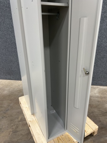 1483075-5 2 small compartment cabinets CAMPUS 2 sections, 4 doors, without lock, 1800x600x500 mm, light gray