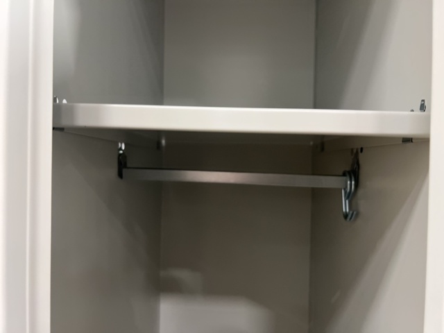 1483075-6 2 small compartment cabinets CAMPUS 2 sections, 4 doors, without lock, 1800x600x500 mm, light gray