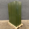 1483076-2 2 small compartment cabinets CAMPUS 2 sections, 4 doors, without lock, 1800x600x500 mm, olive green