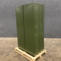 1483076-7 2 small compartment cabinets CAMPUS 2 sections, 4 doors, without lock, 1800x600x500 mm, olive green