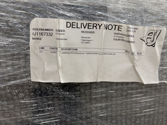 1483080-5 Charging cabinet REVIEW on wheels 1340x915x540 mm, grey with black doors