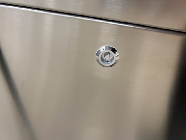 1483081-6 Sorting container CLARK 3x48 liters, stainless steel