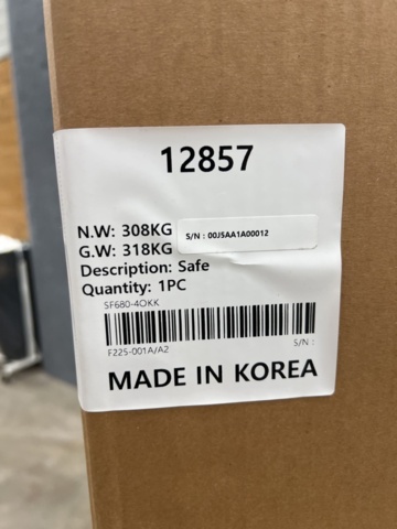 1483083-4 Fire-rated file cabinet SHELL 90 min. key lock, 1500x520x680 mm, 4 drawers