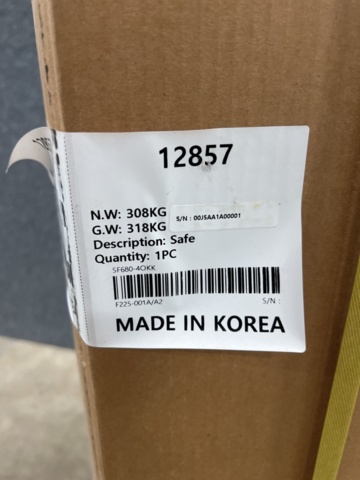 1483084-4 Fire-rated file cabinet SHELL 90 min. key lock, 1500x520x680 mm, 4 drawers