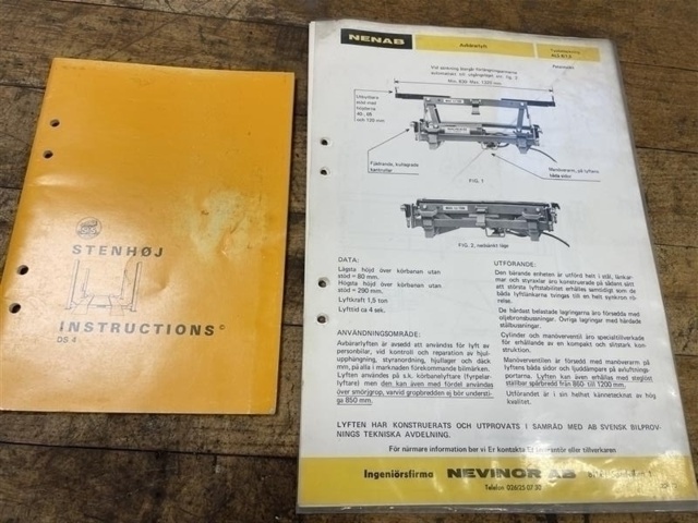 1471216-19 Four-pillar lift with bearer lift – Stenhøj DS4