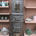 1476187-1 Cast iron stove, approx. 1.7 m high
