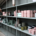 1476191-3 New pots on seven shelves