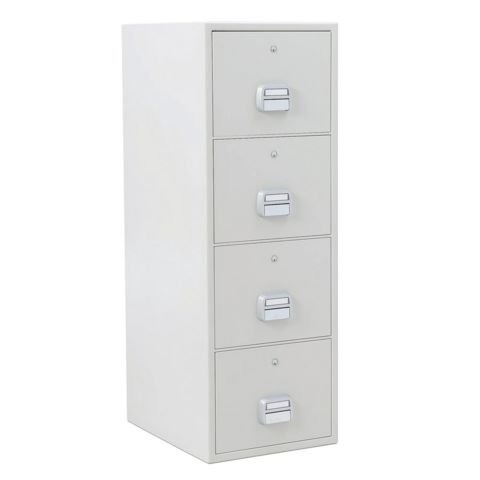 1483084-1 Fire-rated file cabinet SHELL 90 min. key lock, 1500x520x680 mm, 4 drawers