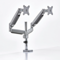 1483091-1 Monitor arm Double, gas spring, silver