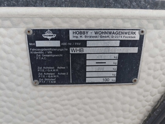 1483498-22 Caravan Hobby 561 Tk Prestige -92