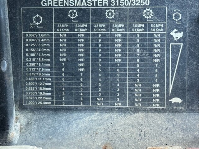 1405517-4 Riding Mower - Toro Greensmaster 3250D