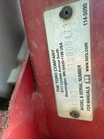 1405518-7 Riding Mower - Toro Greensmaster 3250D