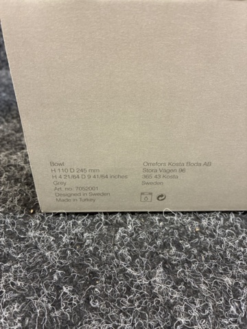 1483516-4 5 pcs Glass & bowl, Kosta Boda