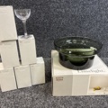 1483517-1 6 wine glasses & bowl, Kosta Boda
