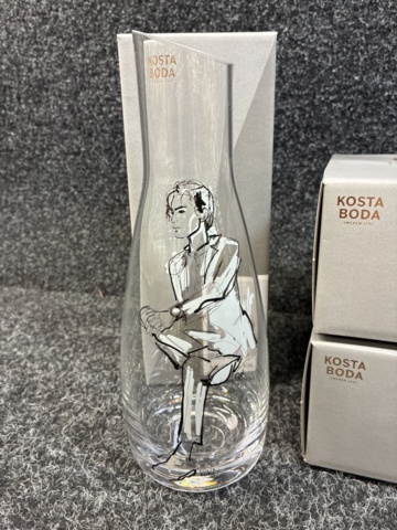 1483524-2 4 st Vinglas & karaff, Kosta Boda