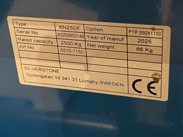 1483718-4 Pallet truck 2500 kg