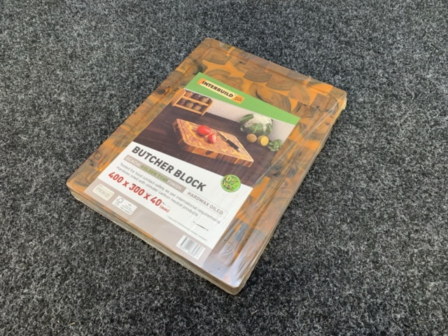 1483729-4 Cutting board Interbuild Golden Teak 400x300x40mm