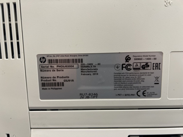 1483785-5 Laser printer HP LaserJet Pro M402dne