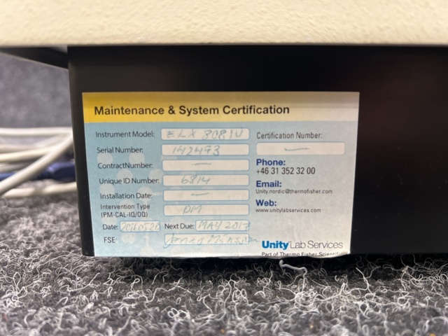 1483789-5 ELx808 Absorbance Microplate Reader from BioTek (Charles River)