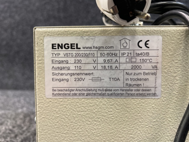 1483799-4 Transformator Engel VSTG 200/230/110