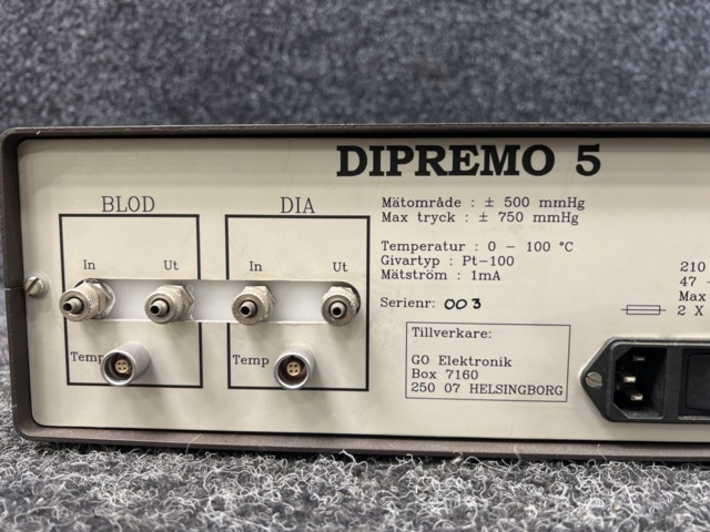 1483807-6 Blood/Dialysis/Pressure Simulator – 3-channel measurement module