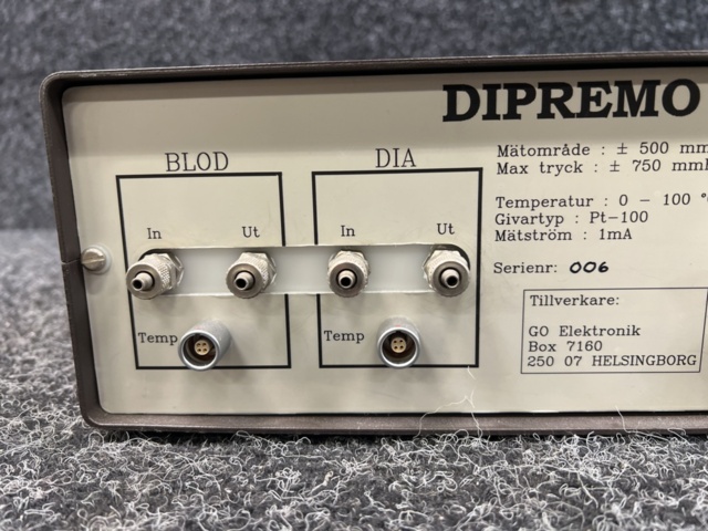1483808-6 Blood/Dialysis/Pressure Simulator – 3-channel measurement module