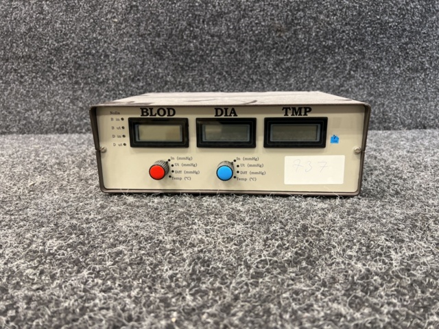 1483809-1 Blood/Dialysis/Pressure Simulator – 3-channel measurement module