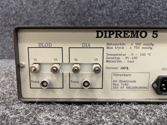 1483809-5 Blood/Dialysis/Pressure Simulator – 3-channel measurement module