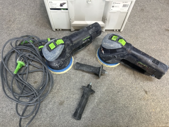1454961-2 Random Orbital Sanders with Accessories - 2 pcs Festool RO 150 FEQ - 2021 & 2024