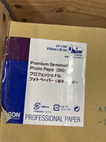 1483821-7 Assortment of photo paper on roll