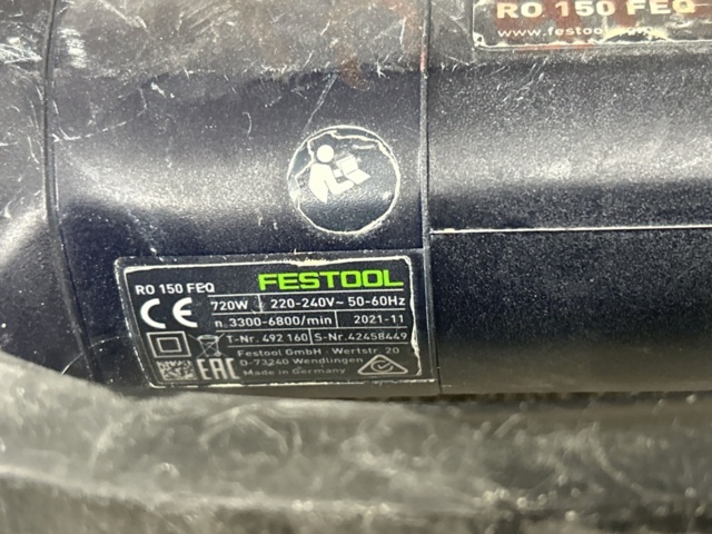 1454961-7 Random Orbital Sanders with Accessories - 2 pcs Festool RO 150 FEQ - 2021 & 2024
