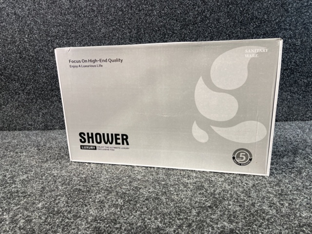 1485955-2 Ceiling shower with intelligent digital display, grey/anthracite