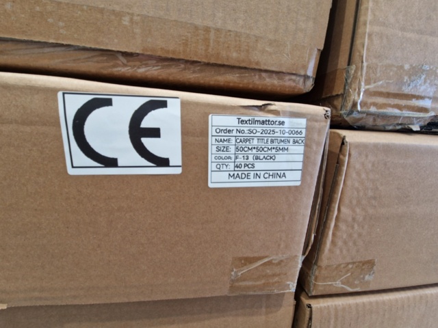 1486152-4 Textilplattor/mattor 480 m² - Carpet Title F-13 (Mörkgrå) -2025