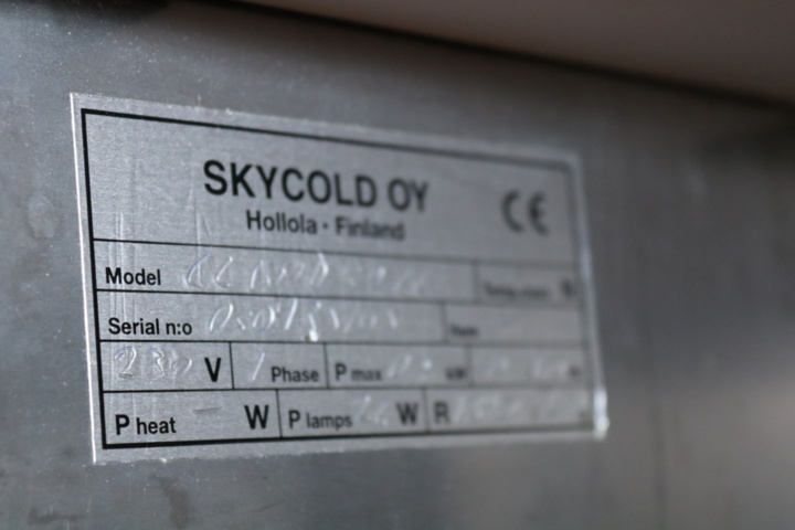 1416792-17 Display fridge/refrigerator Porkka SkyCold Konekasetti CS