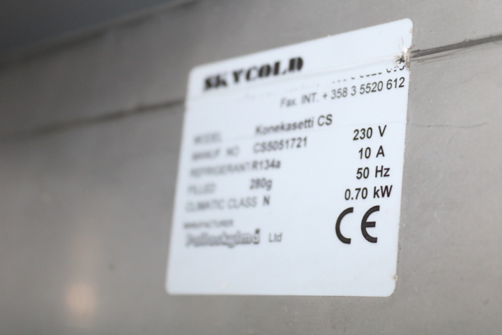 1416792-18 Display fridge/refrigerator Porkka SkyCold Konekasetti CS