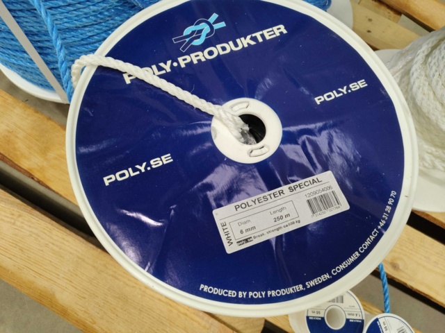 1483173-5 Rep – Polyprodukter/Poly Ropes, polyester och PP, olika dimensioner