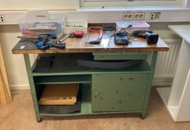 1457466 Workbench with various tools