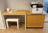 1457469 Printer and small table and dresser - Sharp MX-C301W