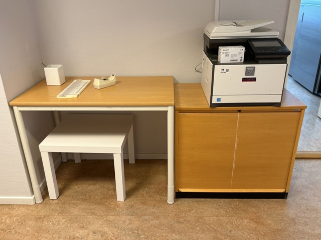 1457469-1 Printer and small table and dresser - Sharp MX-C301W