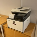 1457469-3 Printer and small table and dresser - Sharp MX-C301W