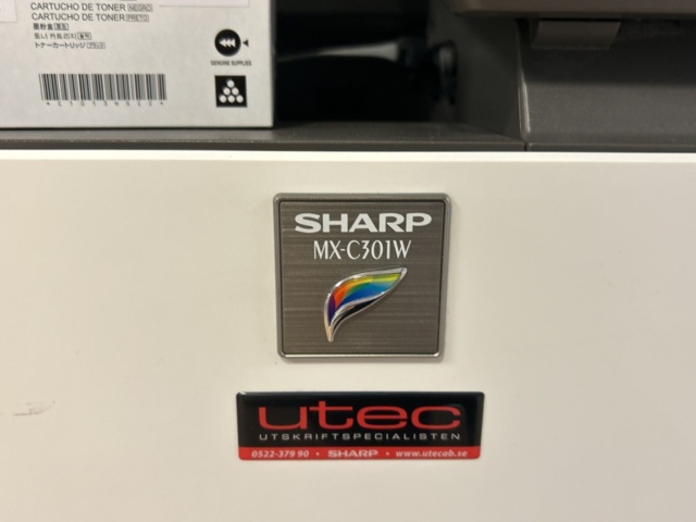 1457469-4 Printer and small table and dresser - Sharp MX-C301W