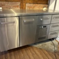 1368651-2 Refrigerated counter with top shelf and storage - Cold Table 1600 -2024