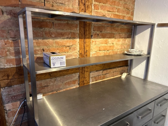 1368651-3 Refrigerated counter with top shelf and storage - Cold Table 1600 -2024