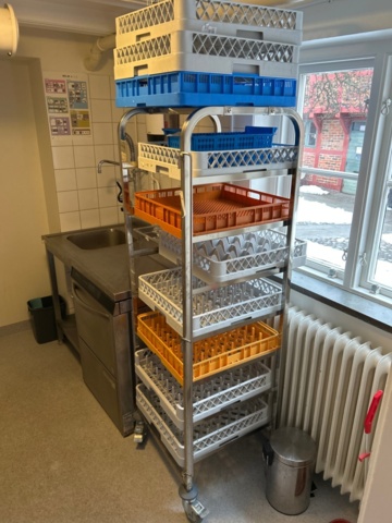 1368655-7 Dishwasher with accompanying sink, workbench and sink trolley - Wexiödisk WD-4S -2024