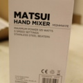 1416797-11 2 pcs New Hand Mixers Matsui